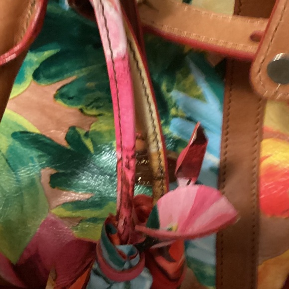 BRAHMIN ANNABEL ROSE FLORAL SATCHEL - Picture 11 of 16